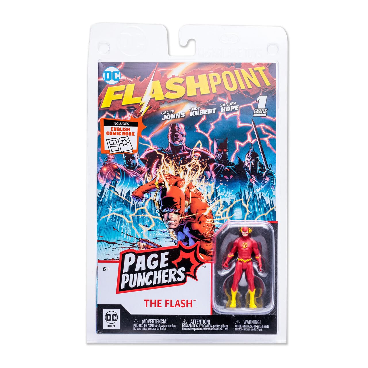 McFarlane Toys DC Direct The Flash Flashpoint front view for display