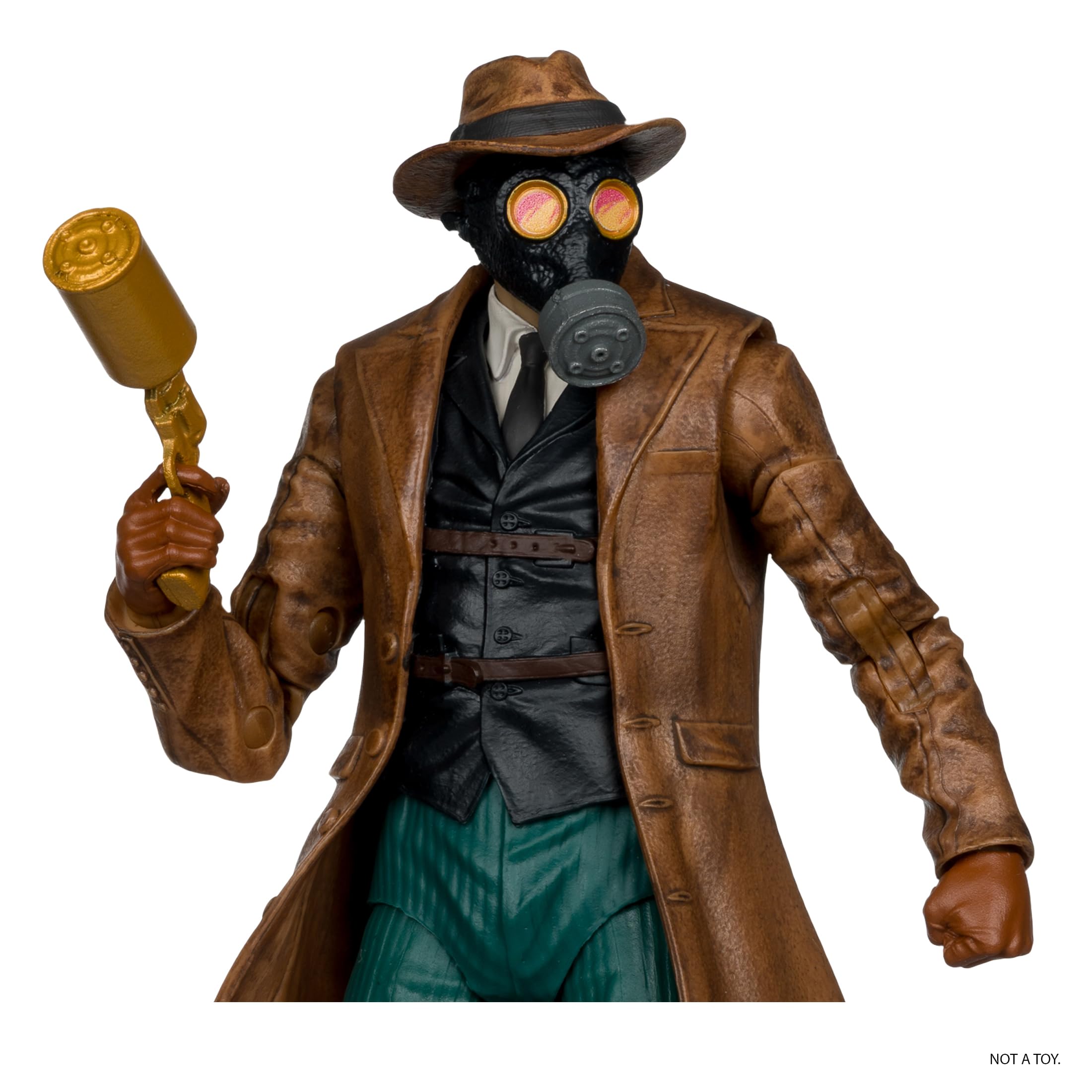 McFarlane DC Multiverse Sandman Wesley Dodds figure side view for dynamic posing