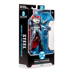 Display-ready McFarlane Steel figure on a shelf