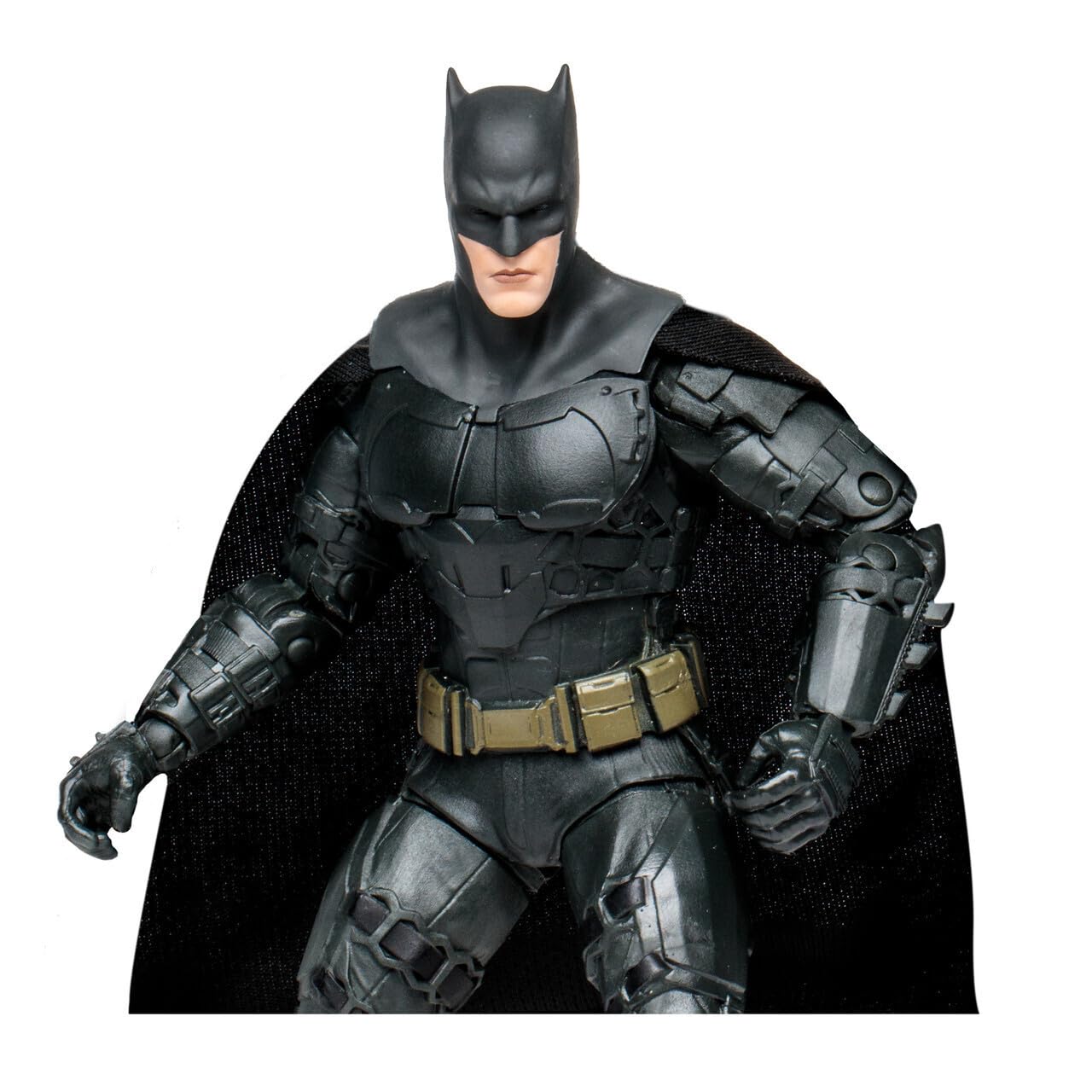 McFarlane Toys Batman DC Multiverse side view shows dynamic profile.