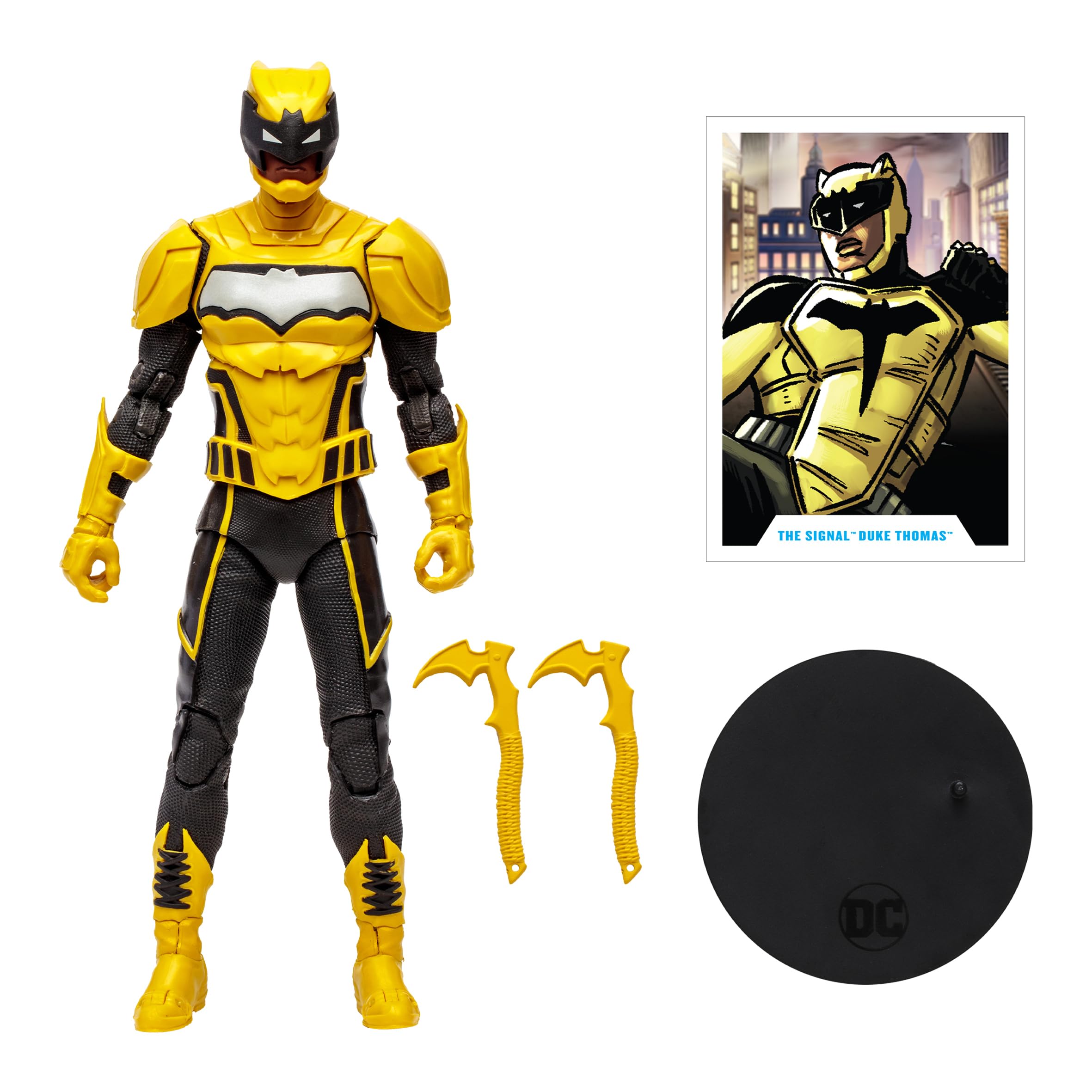McFarlane DC Multiverse 7 The Signal base included for stable posing on shelves