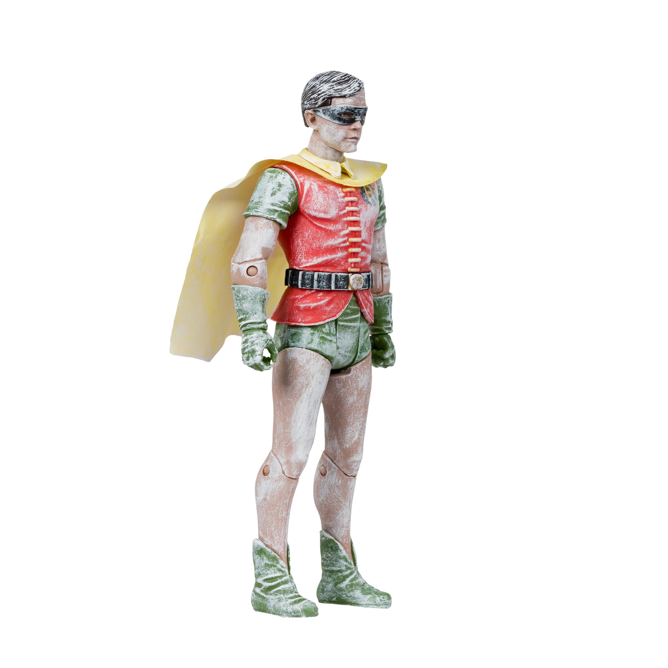 McFarlane DC Retro Wax Robin packaging art enhances shelf appeal