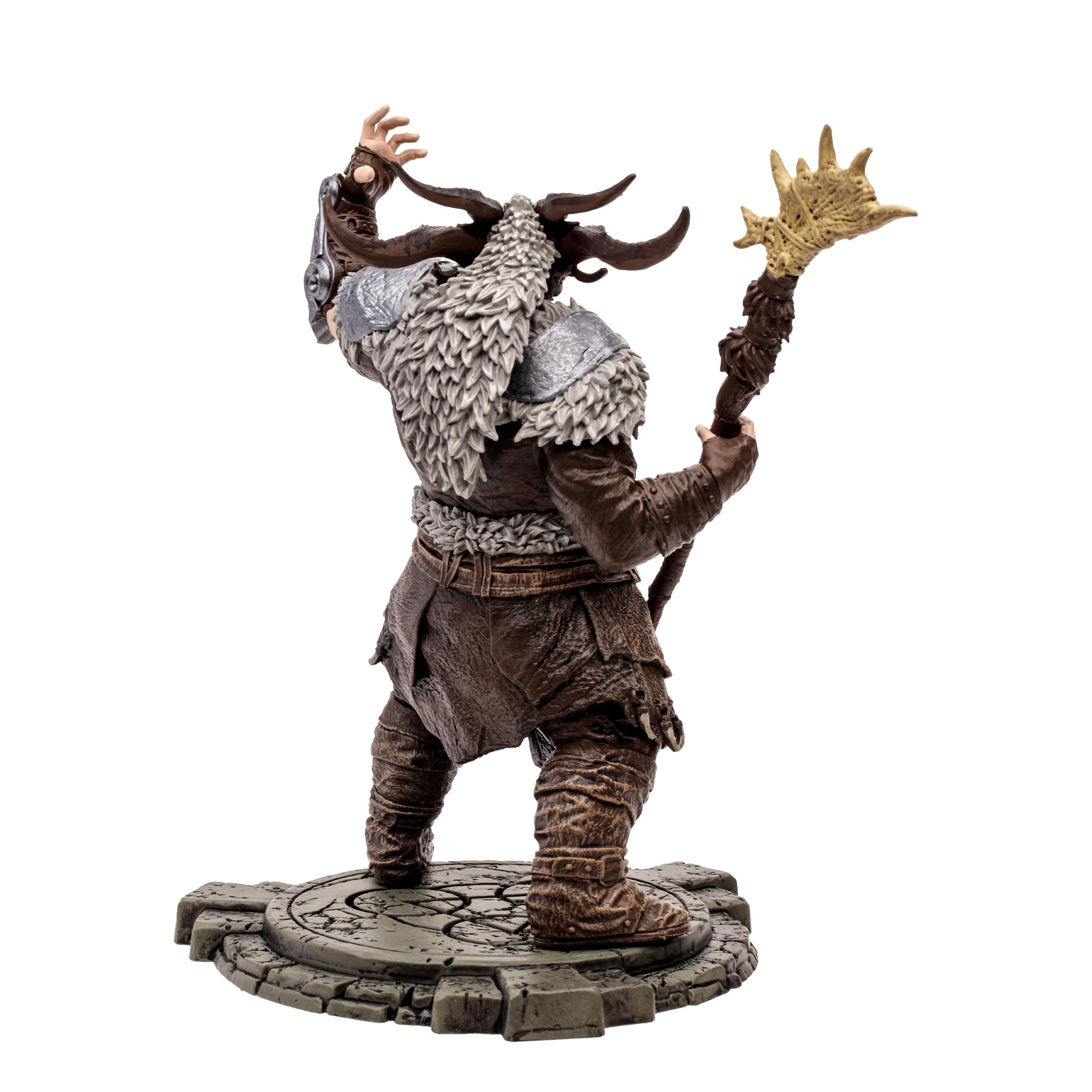 Bear-form pose captures the towering, armored shapeshifter