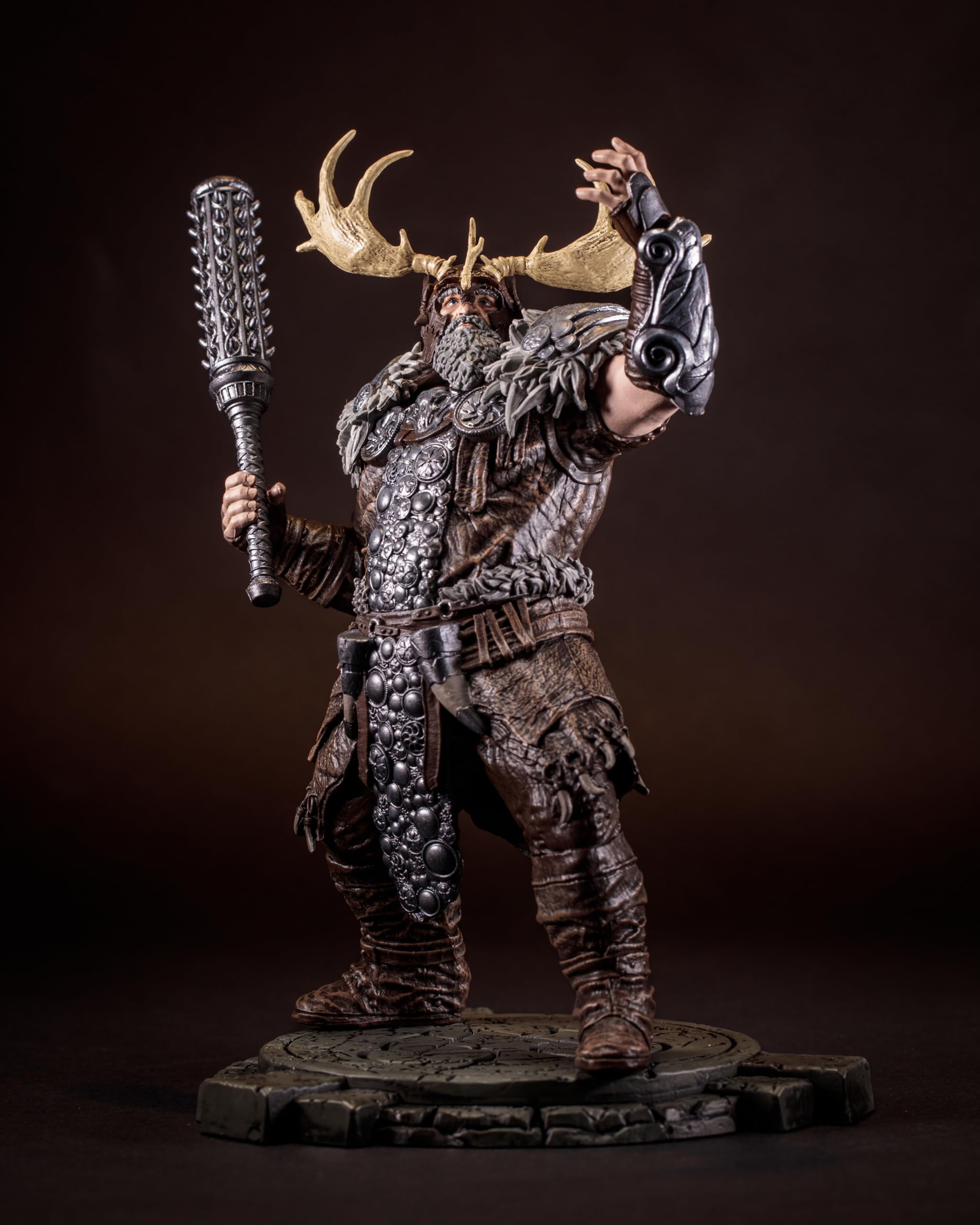Interchangeable head accessory for McFarlane Druid figure