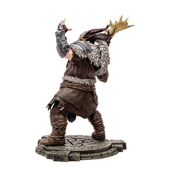 Werewolf-form pose shows an aggressive, dynamic stance