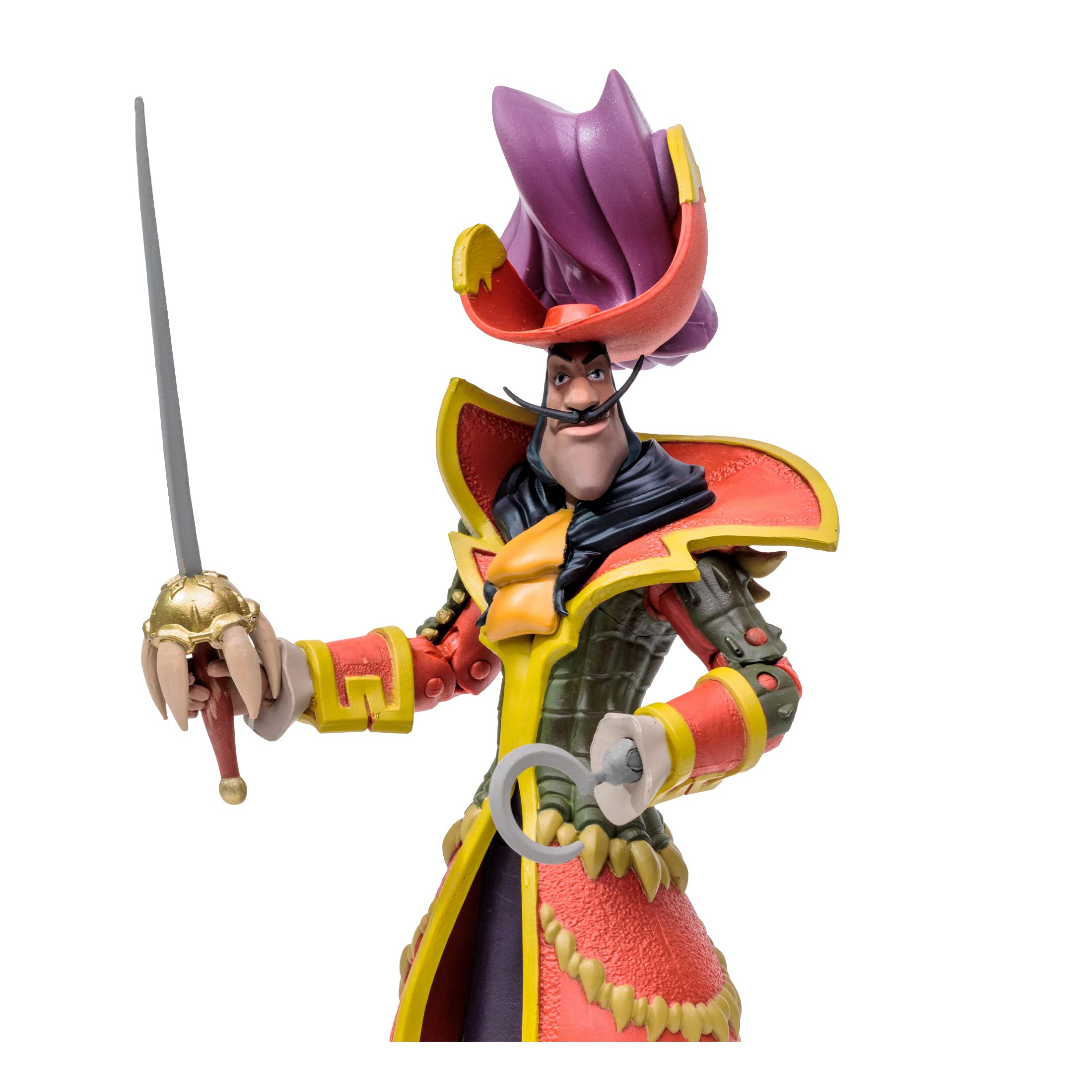Captain Hook sword accessory included for dynamic posing.