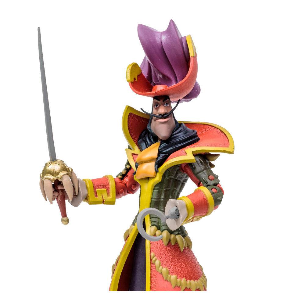 Captain Hook sword accessory included for dynamic posing.