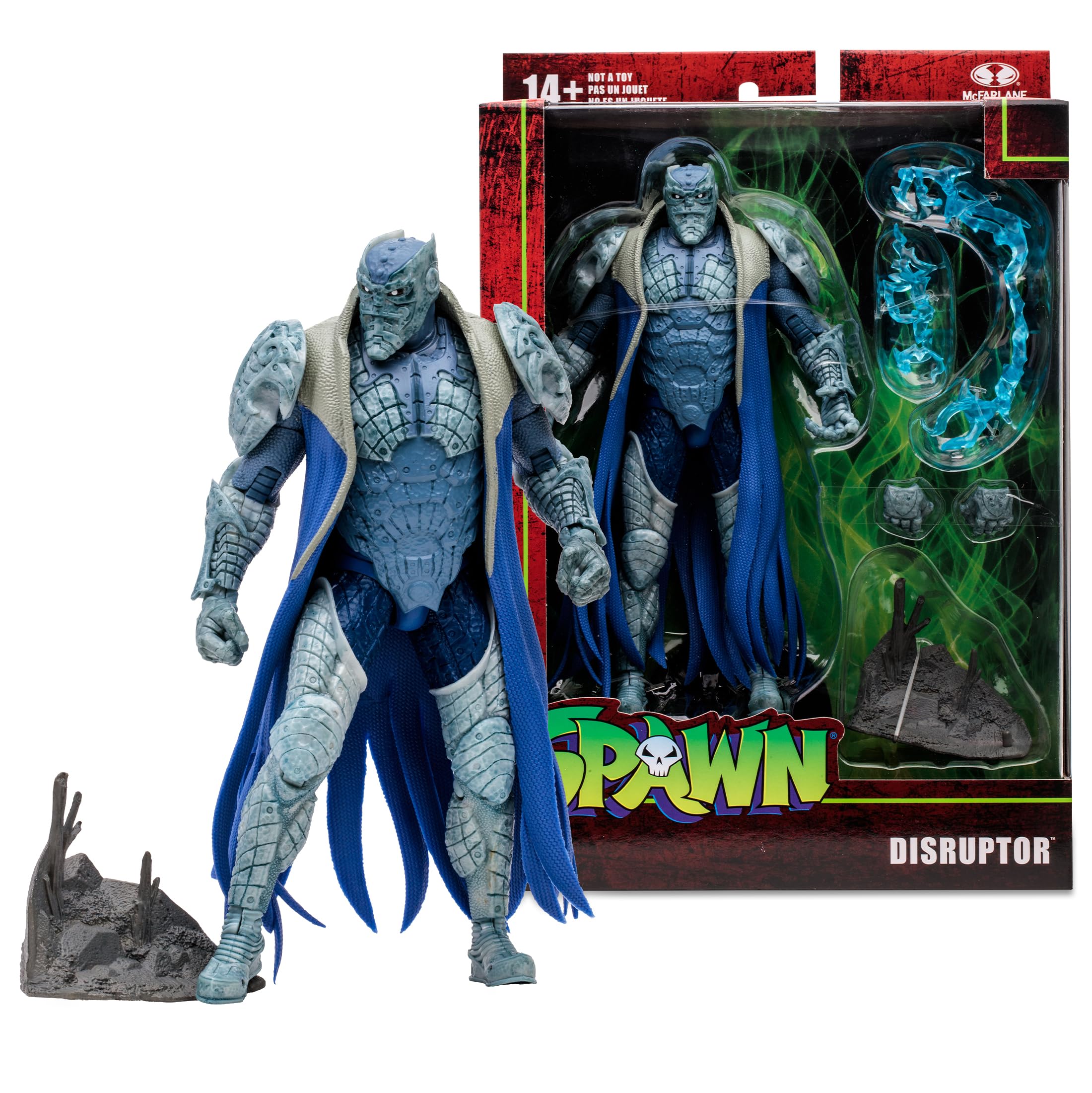 McFarlane Toys Spawn Disruptor figure diorama-ready display option.