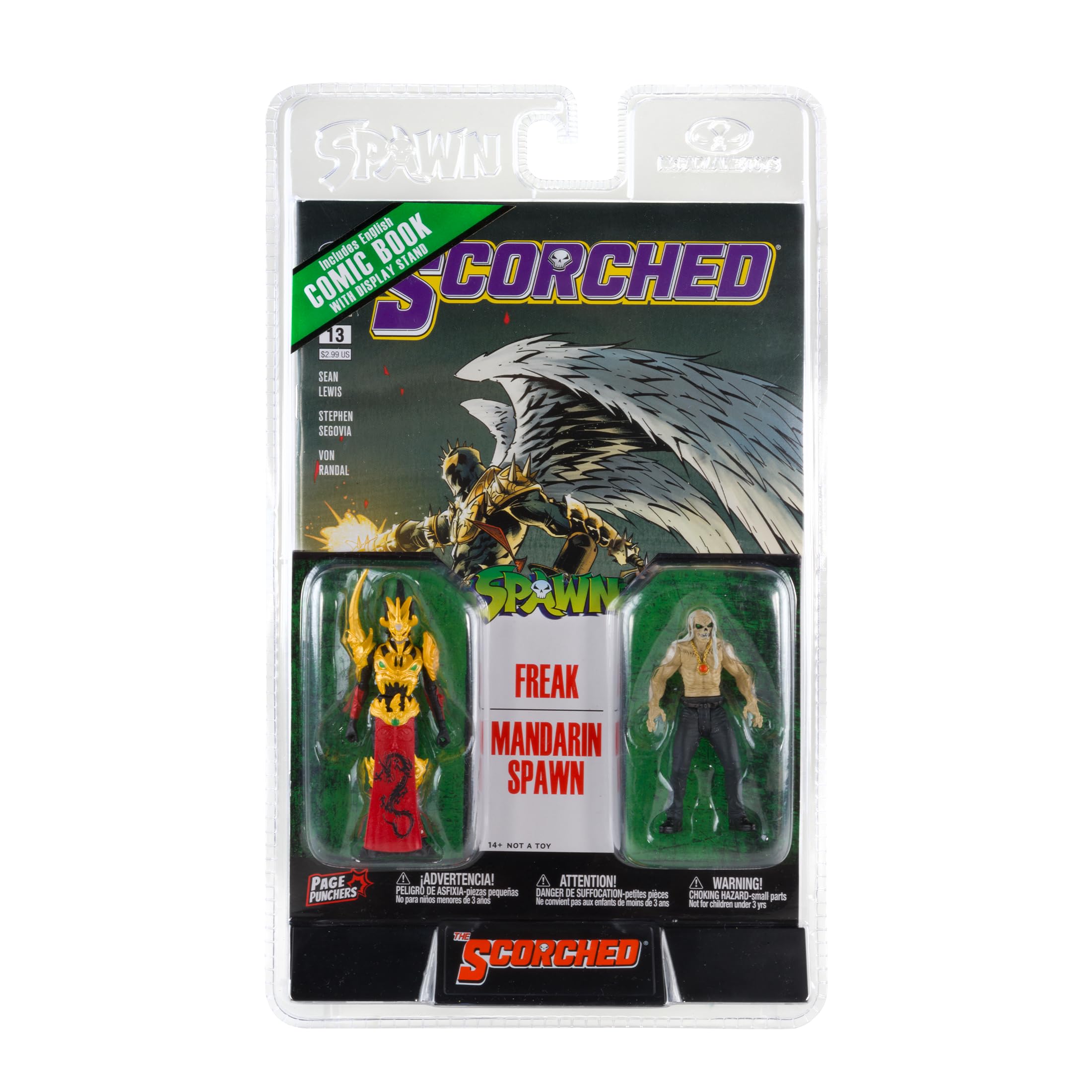 McFarlane Toys Spawn Page Punchers collection-ready display