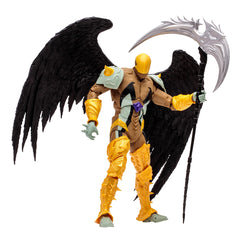 McFarlane Spawn Reaper scythe close-up highlighting accessory detail for dramatic action displays.