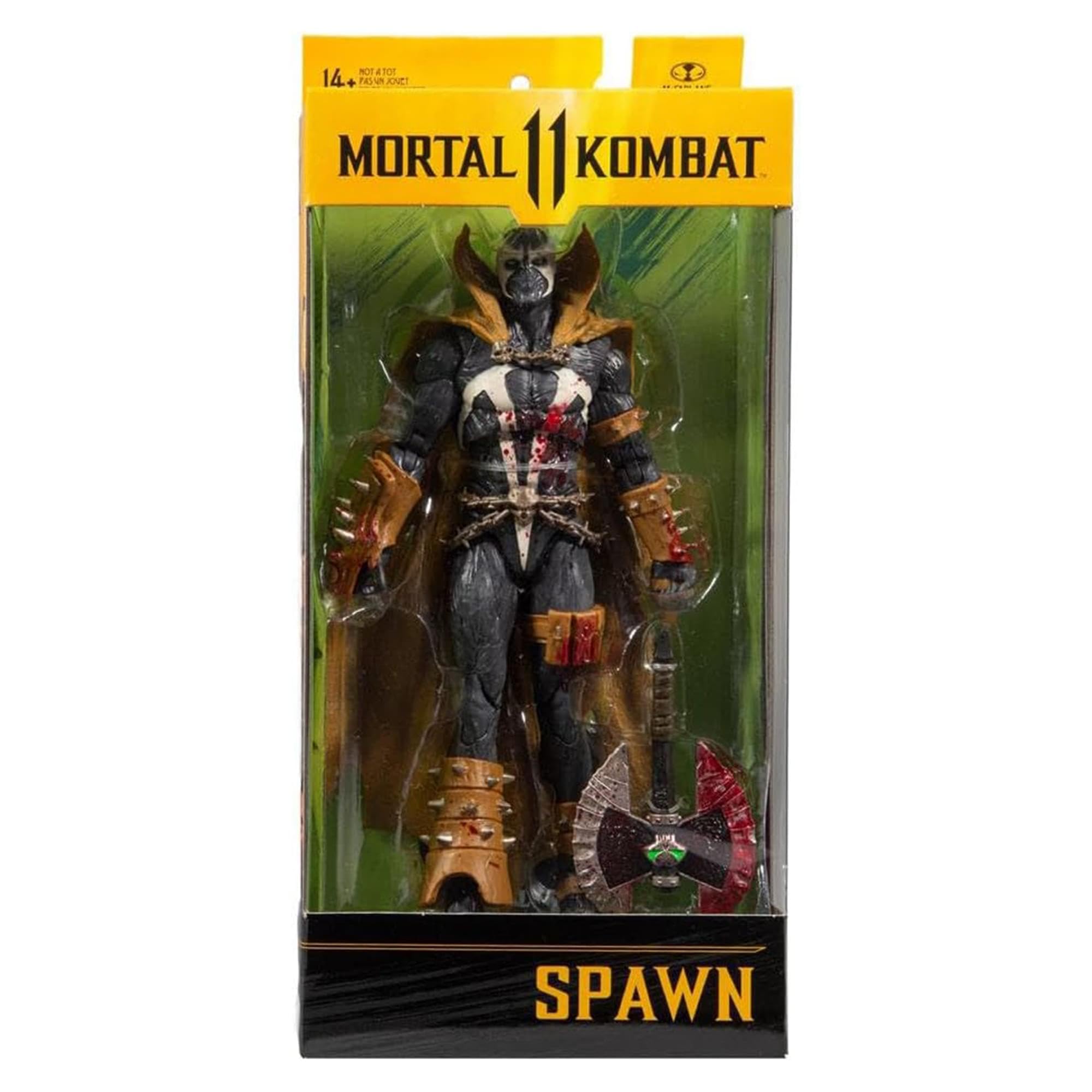 McFarlane Spawn ultra-articulation 22 parts enables expressive action poses.