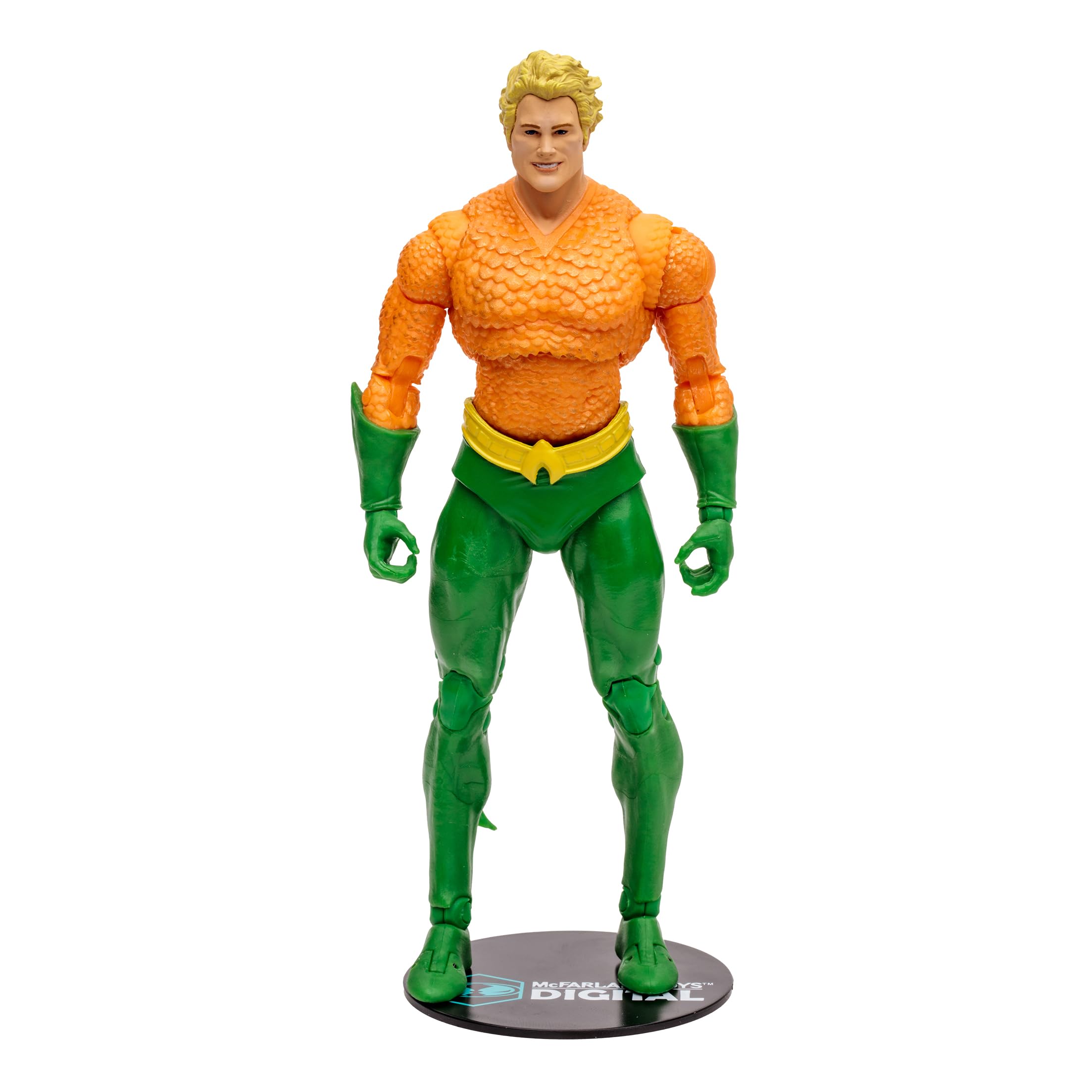 McFarlane Toys Aquaman DC Classic figure alternate head for varied expressions.