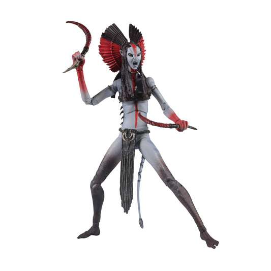 McFarlane Toys Avatar Fire and Ash Varang back view shows textured armor and silhouette