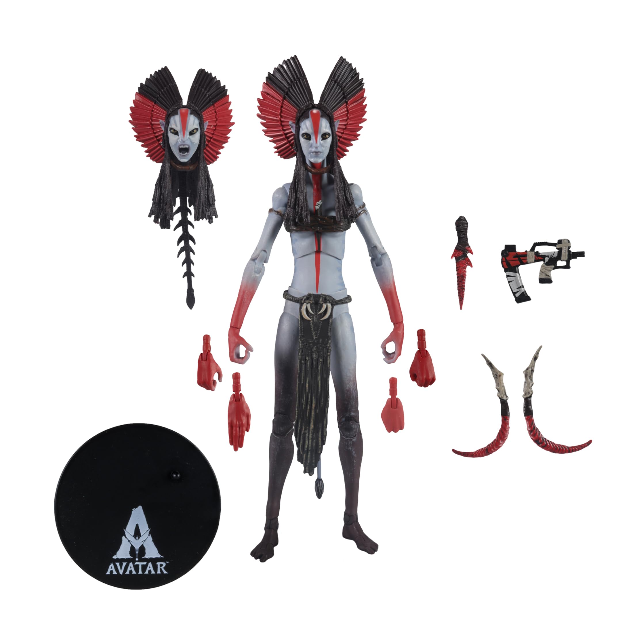 McFarlane Toys Avatar Fire and Ash Varang display base supports stable diorama setups