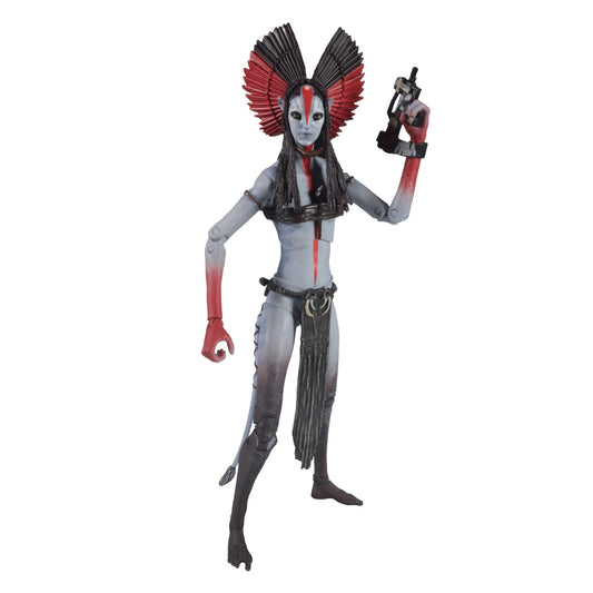 McFarlane Toys Avatar Fire and Ash Varang front view highlights detailed sculpt for display