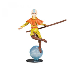 McFarlane Toys Aang 7-inch figure with staff for dynamic posing.