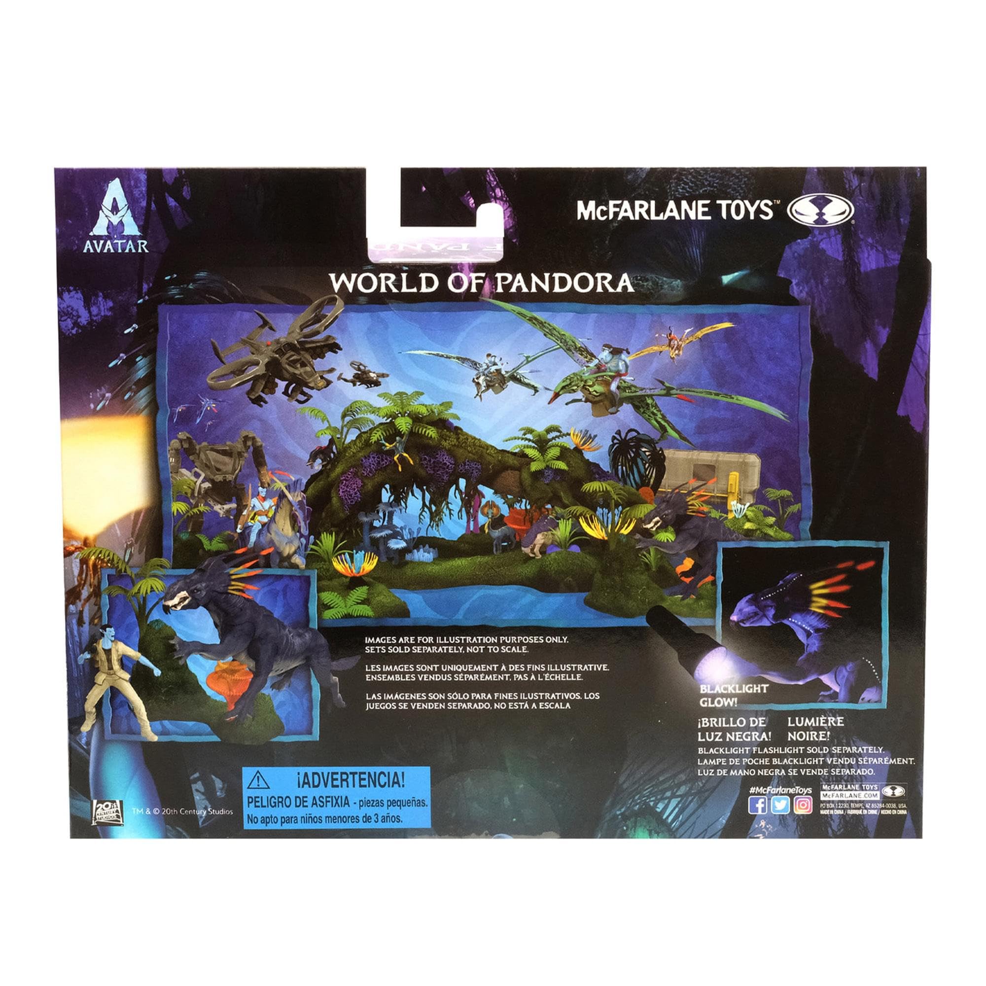 McFarlane Toys Avatar Pandora field mission scene ideal for dioramas.