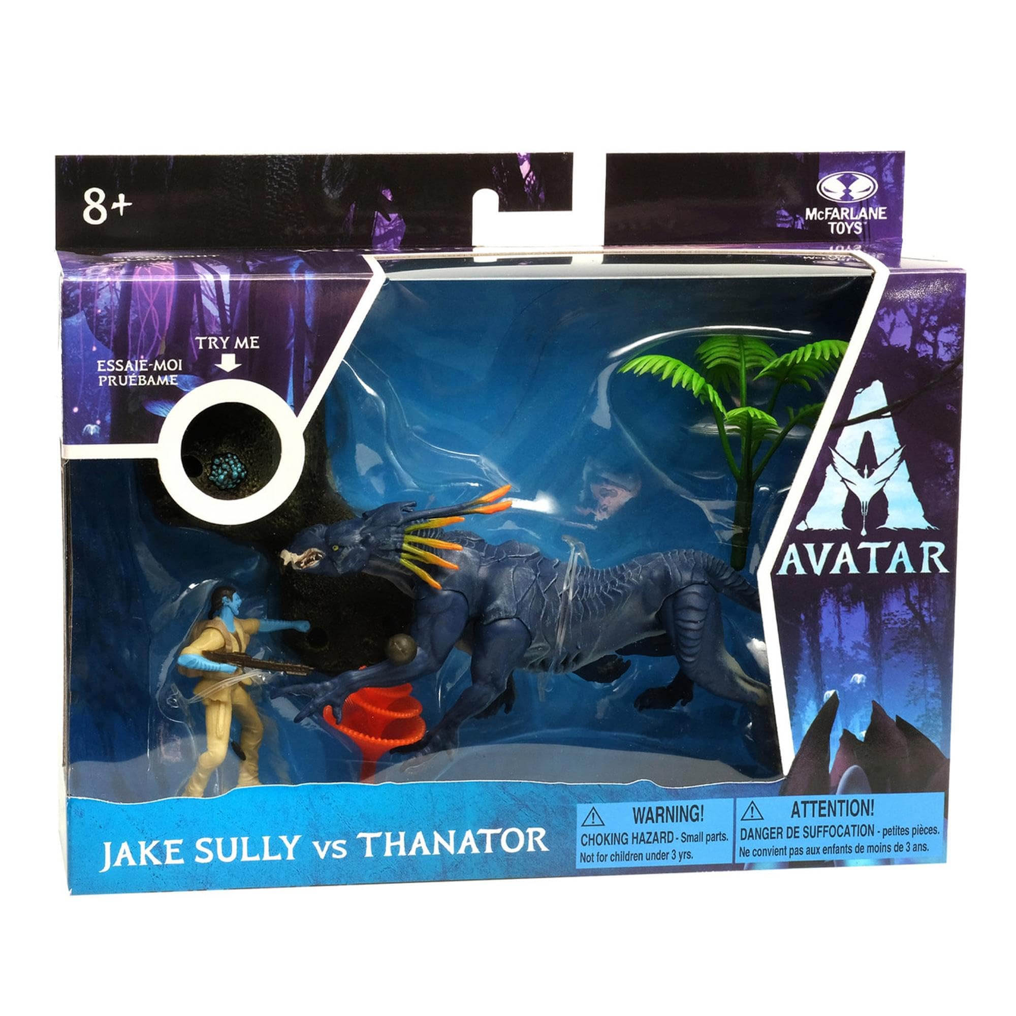 McFarlane Toys Avatar Thanator figure highlighting menacing design and poseability.