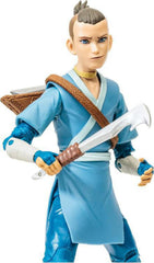 Sokka figure with boomerang accessory ready for action posing