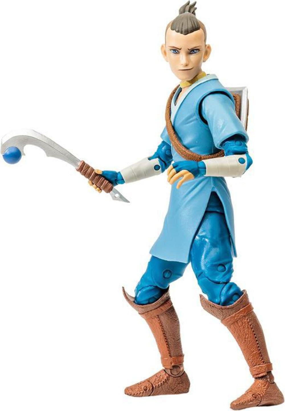 McFarlane Toys Avatar Sokka figure shows detailed 7-inch scale for display