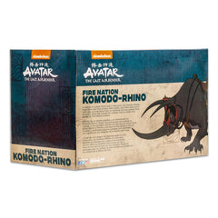 McFarlane Avatar TLAB Komodo-Rhino battle-ready stance for Fire Nation scenes