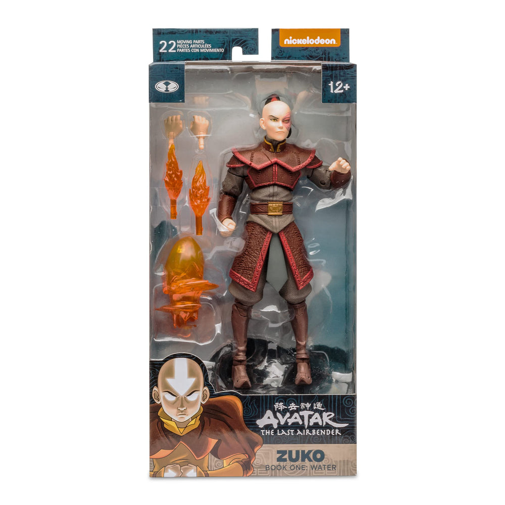 McFarlane Toys Avatar Zuko close-up detail showcases sculpt and texture