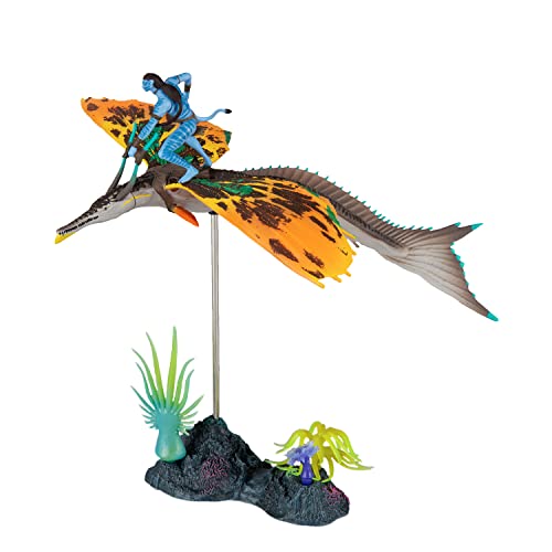 Dynamic battle-ready setup with McFarlane Toys World of Pandora figures.