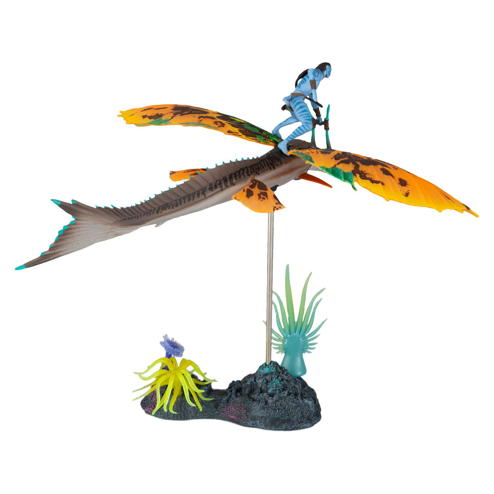 McFarlane Toys bioluminescent glow under black light enhances display.