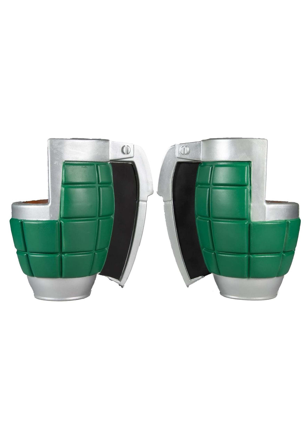 Open boxed packaging showcases McFarlane bracers for display-ready My Hero Academia collection.