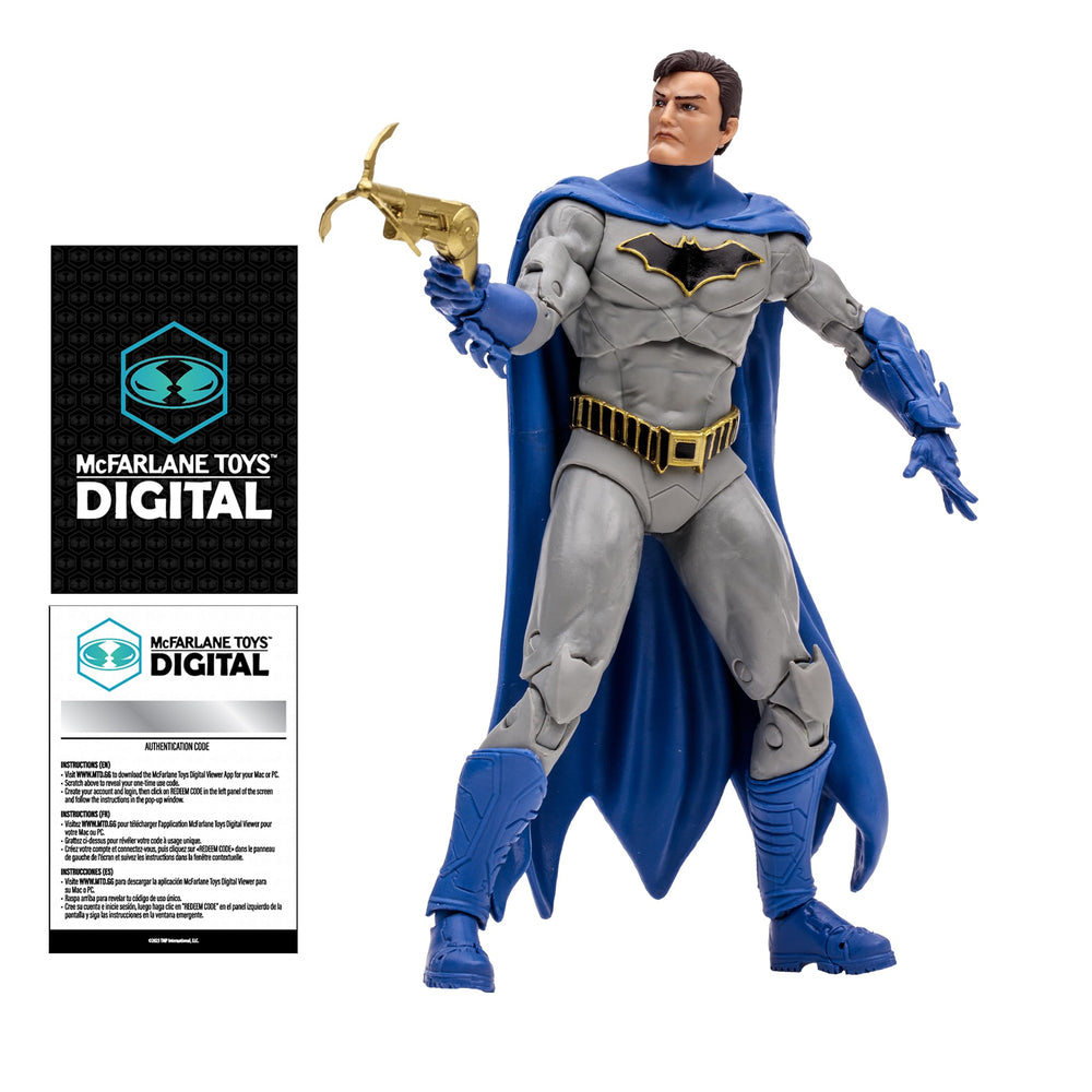 McFarlane Toys Batman DC Rebirth figure in a dynamic pose for display