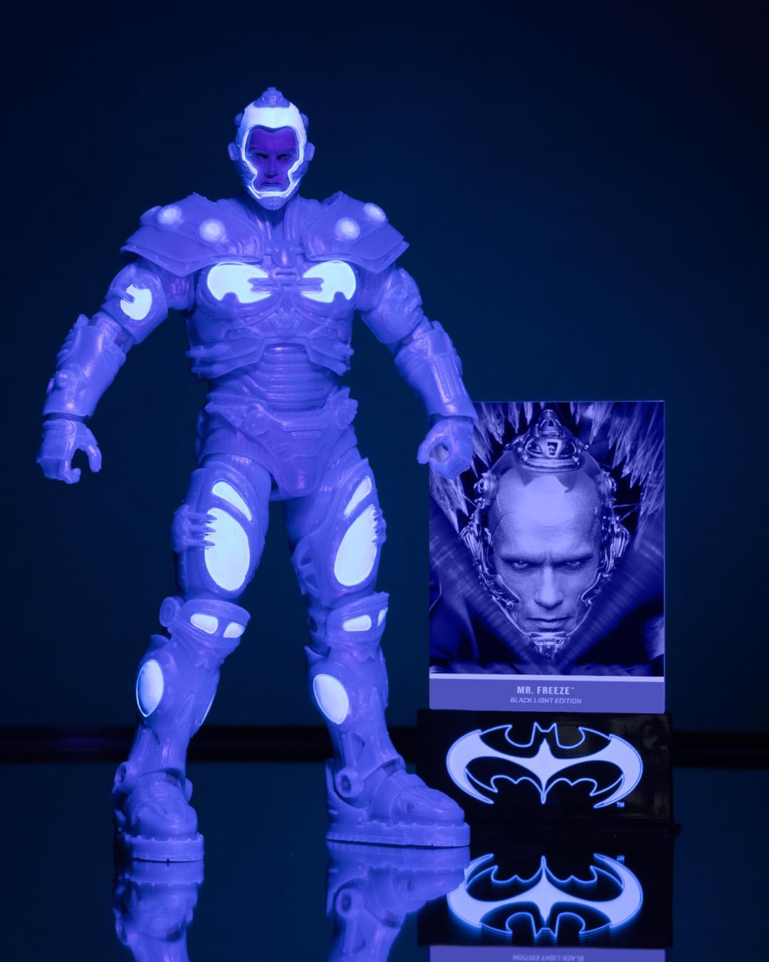 McFarlane Toys Batman and Robin Mr. Freeze pose 02 highlights icy detail for shelf display.