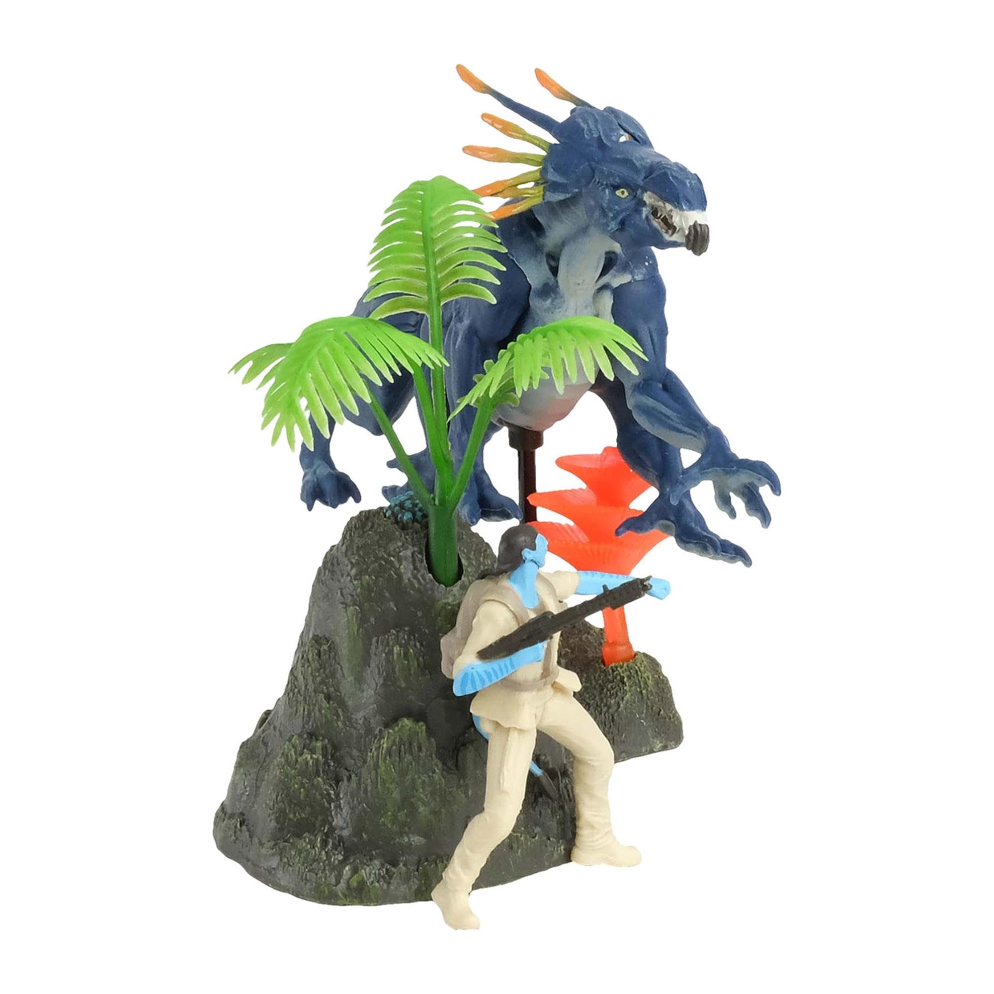 McFarlane Toys Bioluminescent effect under black light reveals glow on figures.