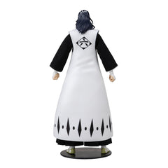 McFarlane Toys Byakuya Kuchiki 7in display base for stable shelf presentation.