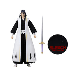 McFarlane Toys Byakuya Kuchiki 7in figure articulation enables diverse diorama poses.