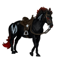 Bloodaxe horse detail emphasizes realism and dramatic display
