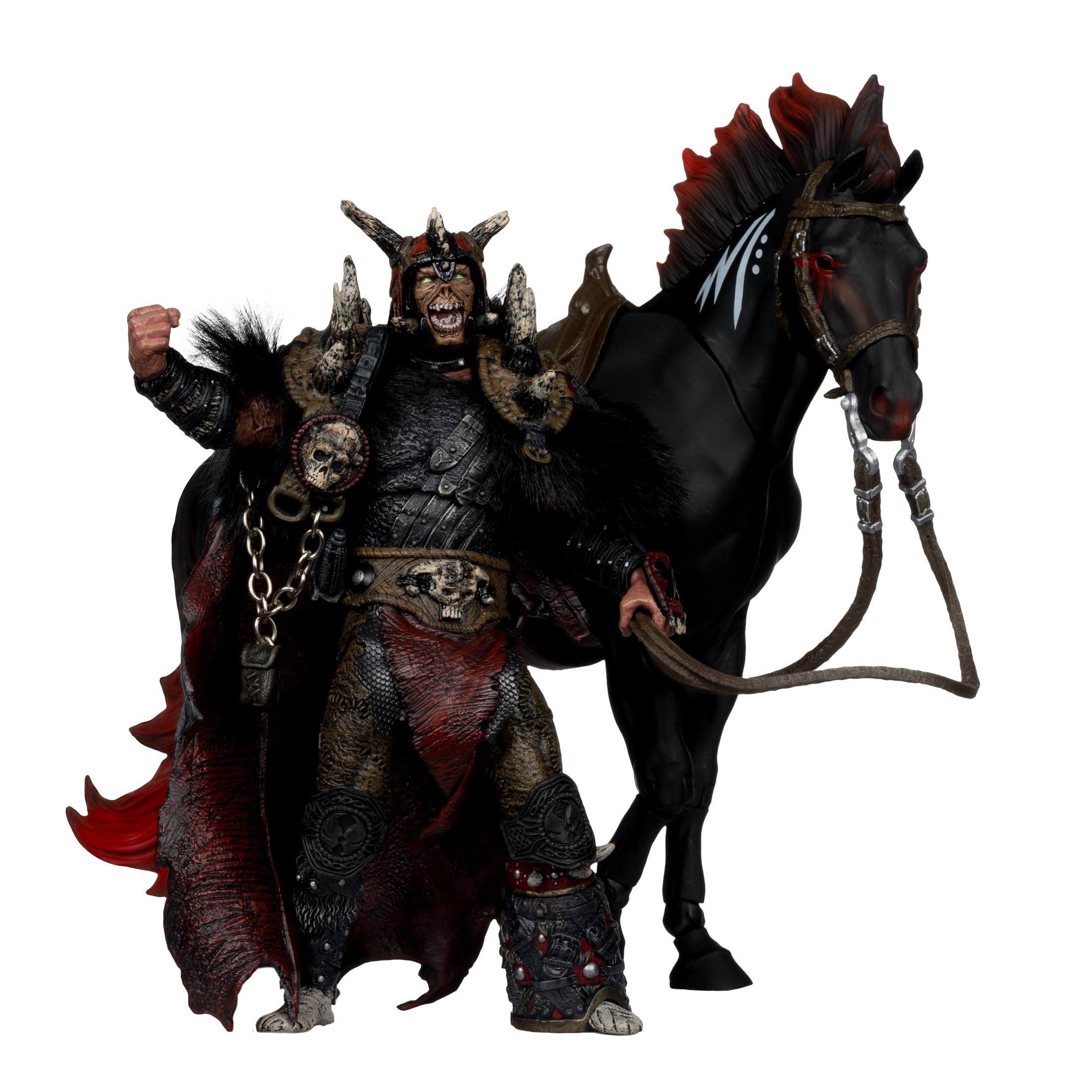 McFarlane Toys Bloodaxe with Horse figure—dynamic display-ready action pose
