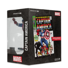 Issue 100-inspired Captain America design cues enhance authenticity.