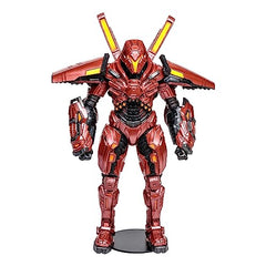 Carapax in armor from Blue Beetle movie shown in blue suit