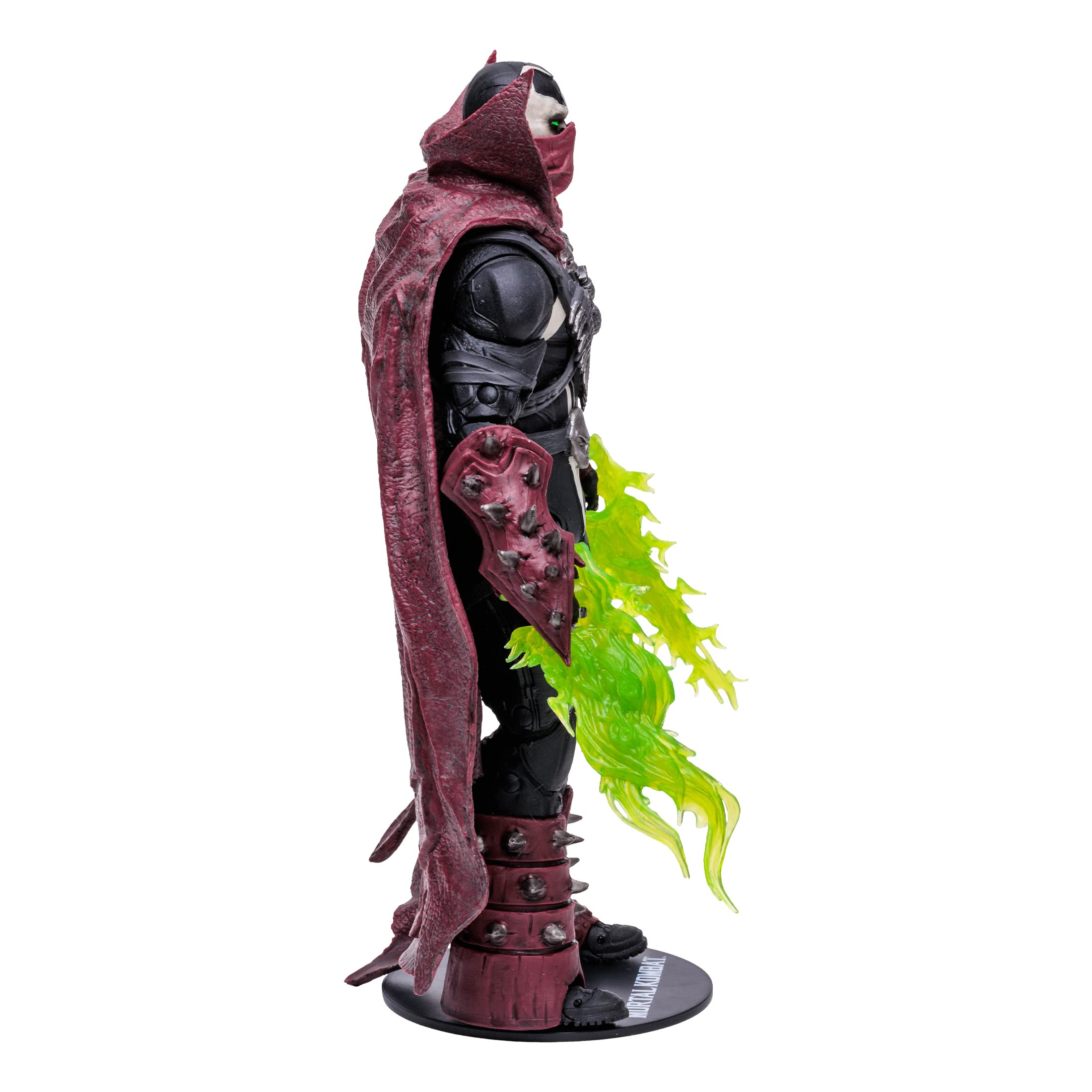 Base included with McFarlane Toys Commando Spawn ensures stable shelf display.