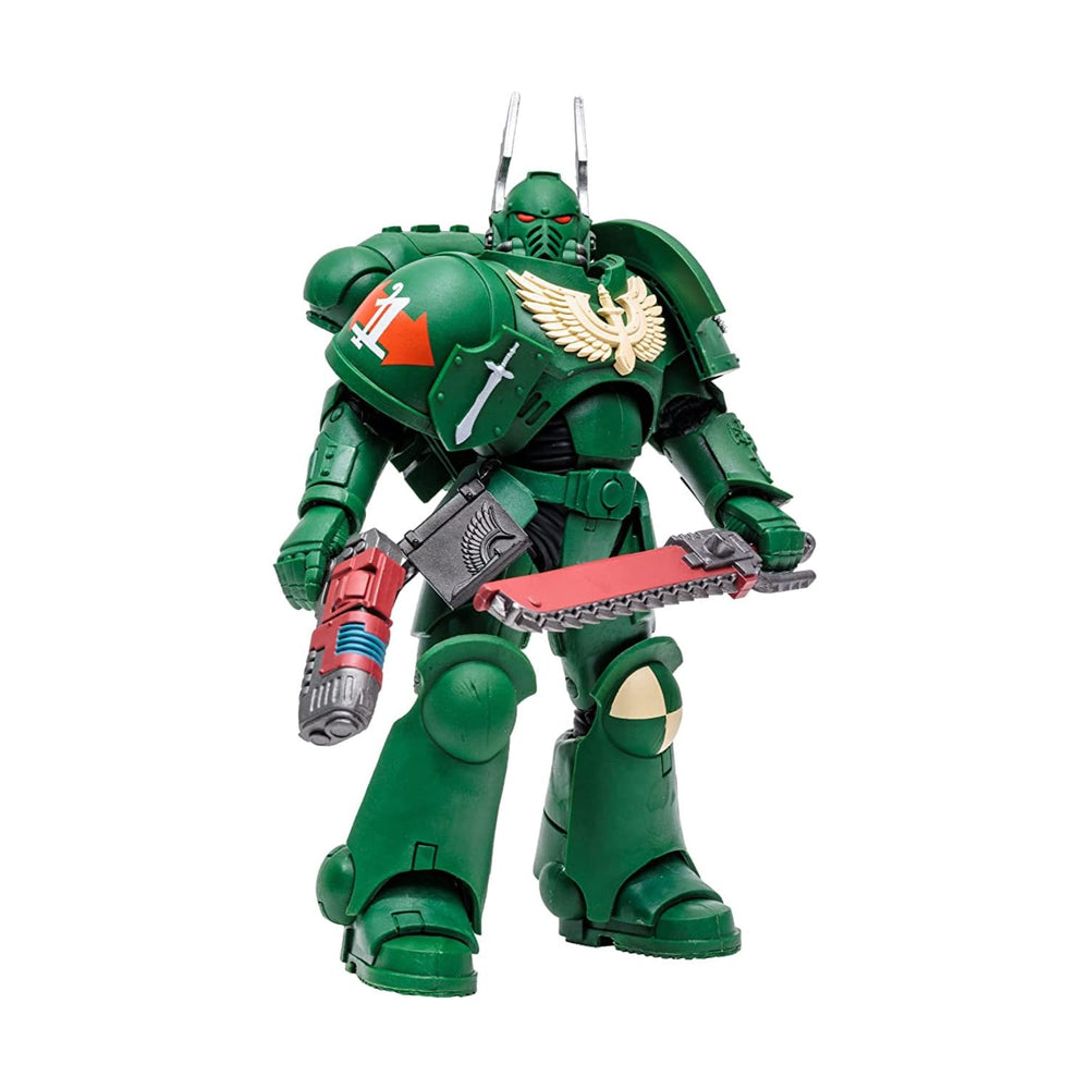 McFarlane Toys Dark Angel Intercessor 7in figure with detailed armor, ideal for display.