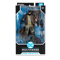 McFarlane Toys Dark Detective costume detail highlighting suit texture
