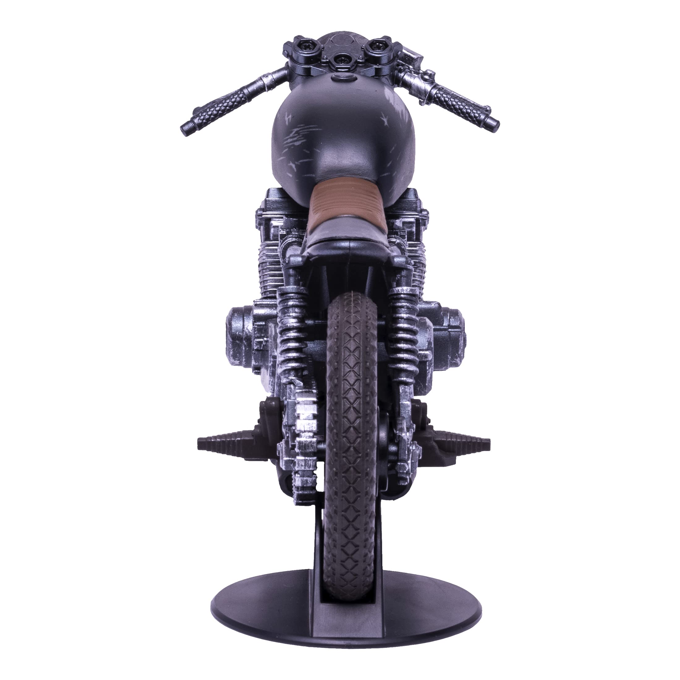 McFarlane Toys DC Batman Movie Drifter bike helmet included for complete setup.