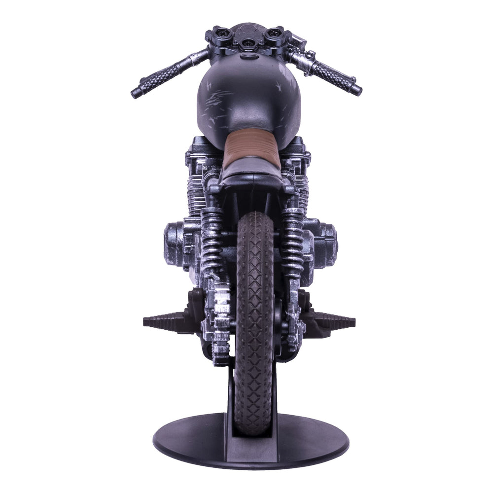 McFarlane Toys DC Batman Movie Drifter bike helmet included for complete setup.