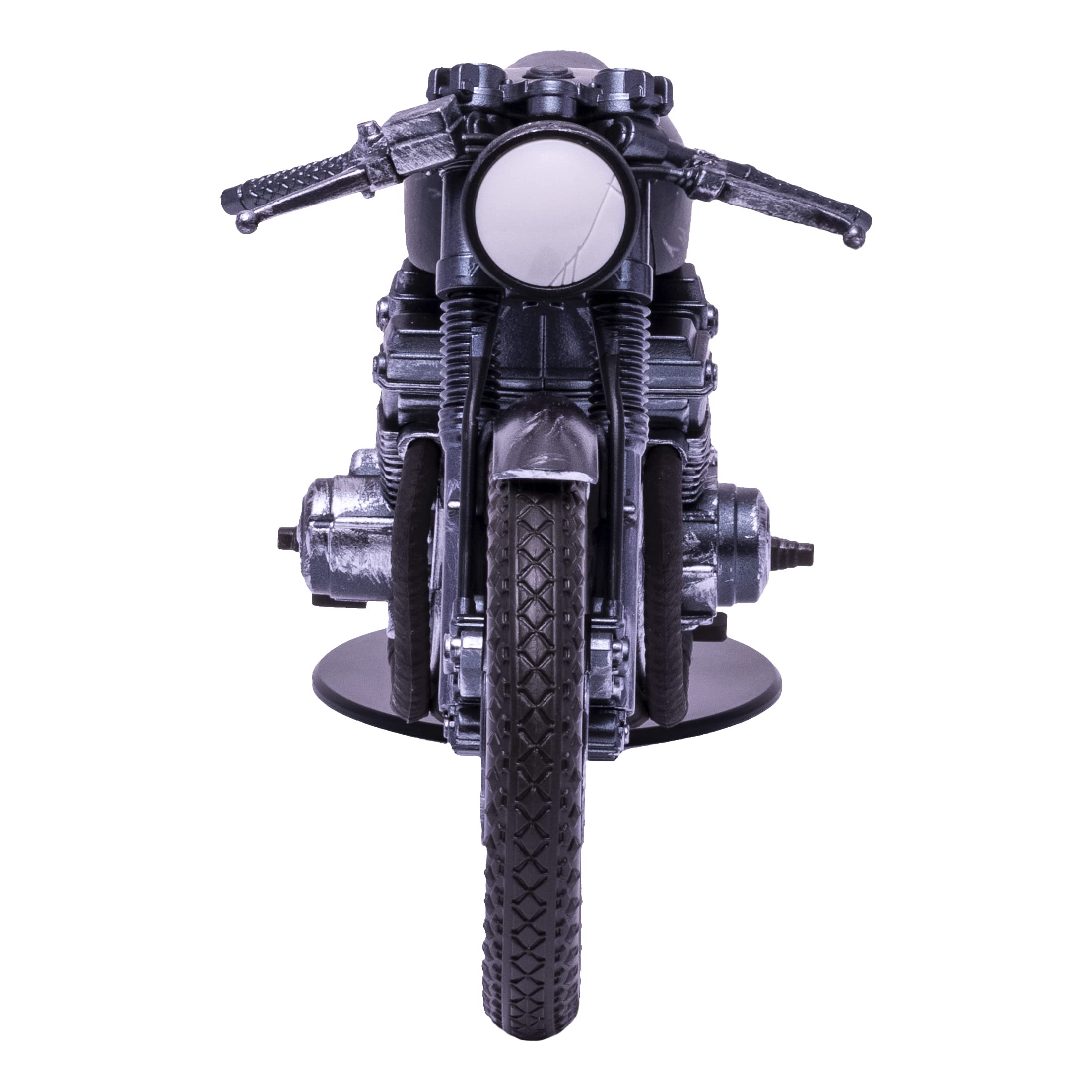 McFarlane Toys DC Batman Movie Drifter bike rotating wheels in action-ready display.