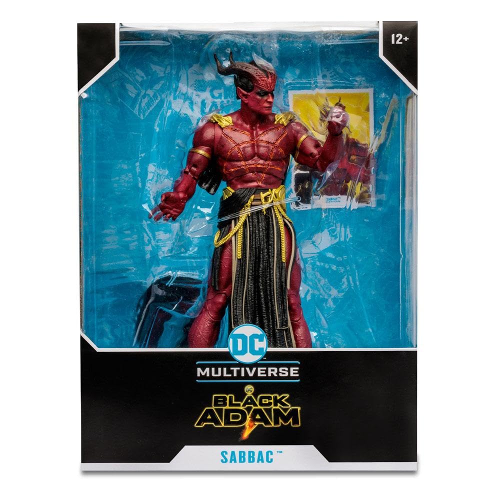 Sabbac megafig displayed for photos and showcase by McFarlane Toys