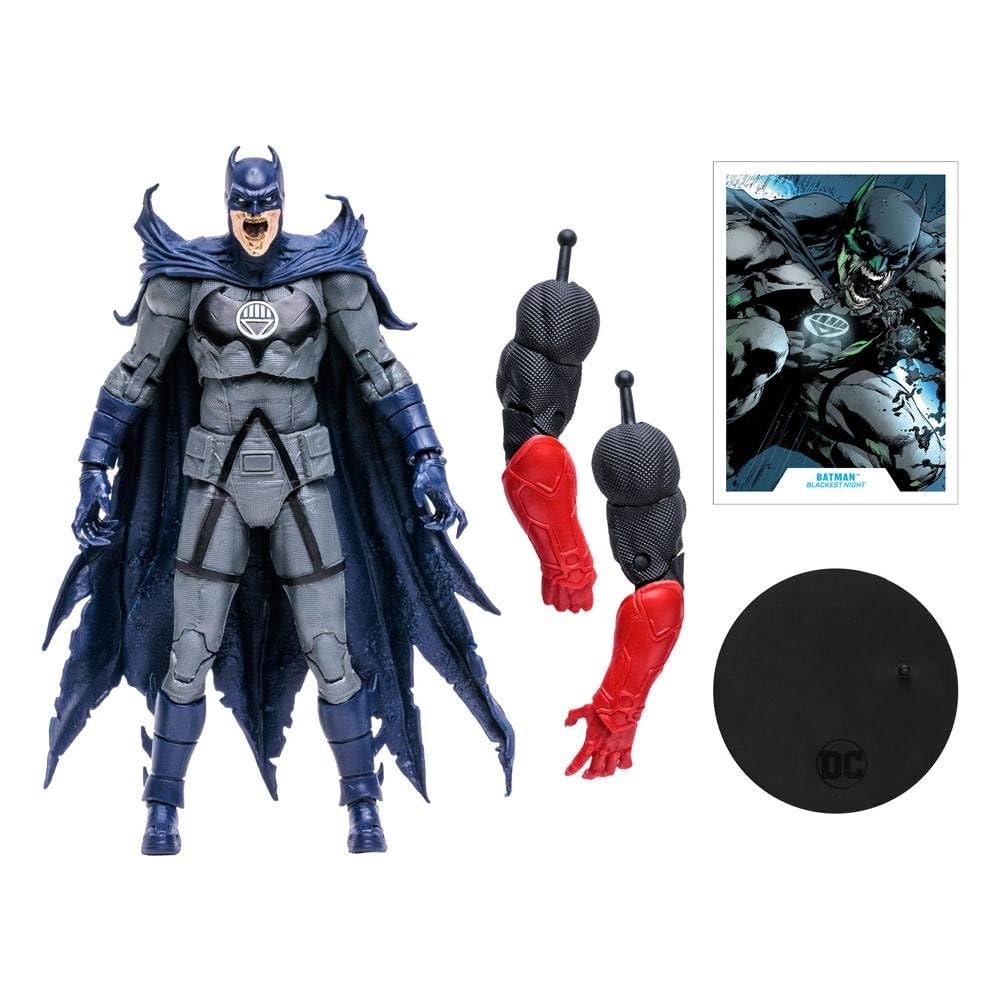 McFarlane Toys Batman base included for stable tabletop display.