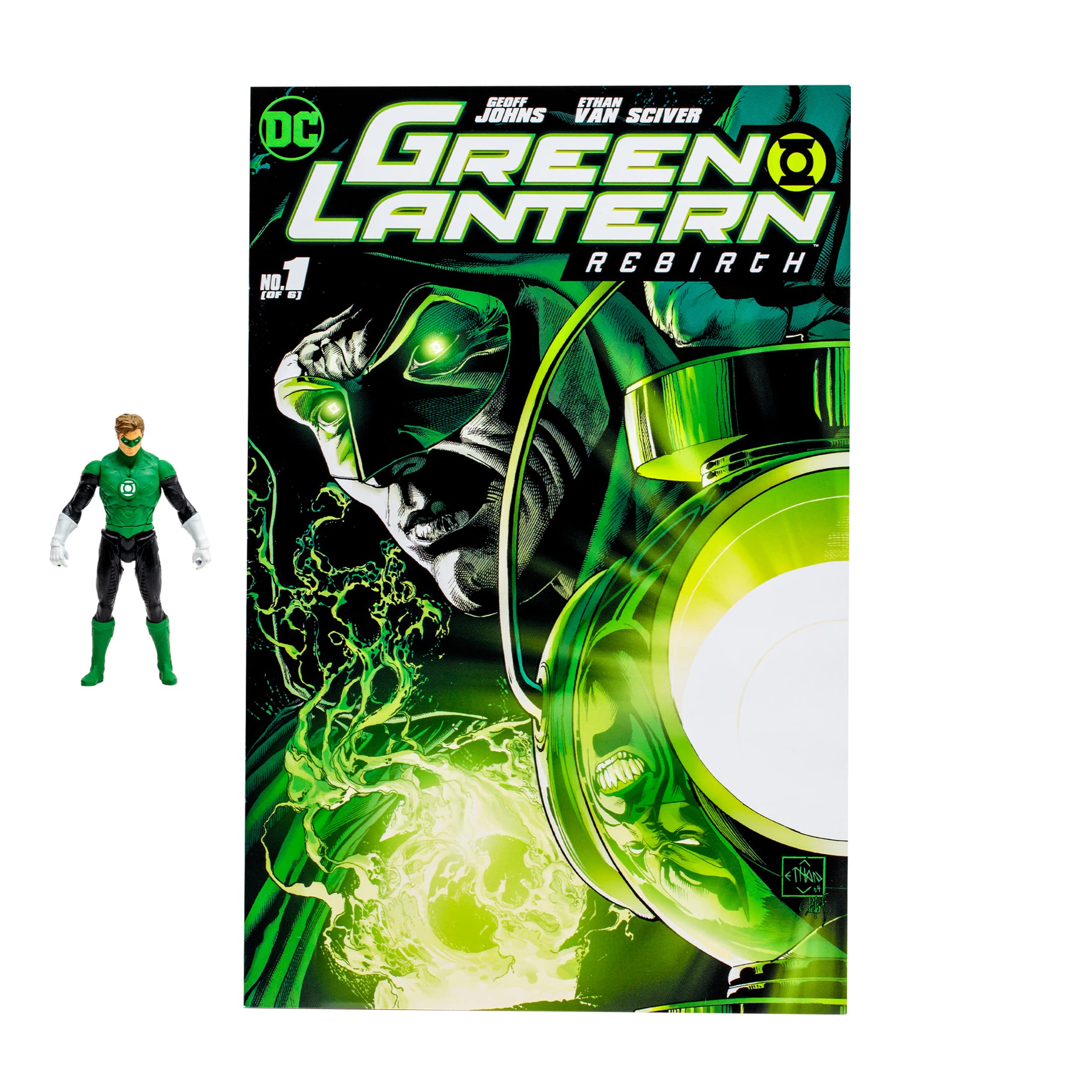 McFarlane Toys Green Lantern Hal Jordan 3-inch figure in action pose for display