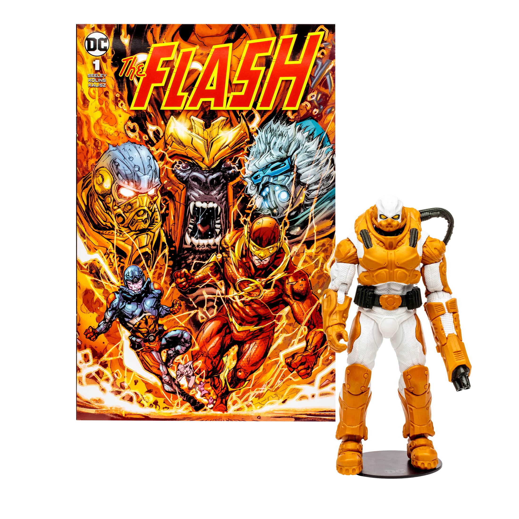 McFarlane Toys Heat Wave 7-inch figure with detailed sculpt for display