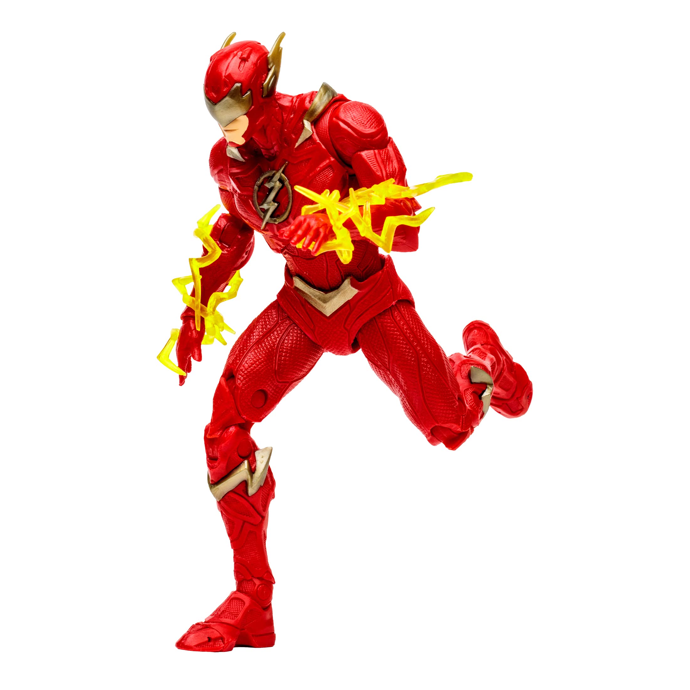 McFarlane The Flash figure stands securely on its base for display.
