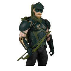 Close-up of ultra-articulated Green Arrow for dynamic action poses.